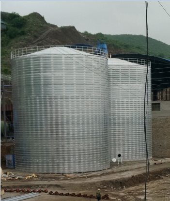 饶阳粮食钢板仓的安装全过程不用热焊接